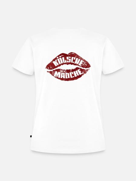 Kölsche Mädche Köln Kölnerin Mädchen - Frauen Premium Bio T-Shirt - Weiß