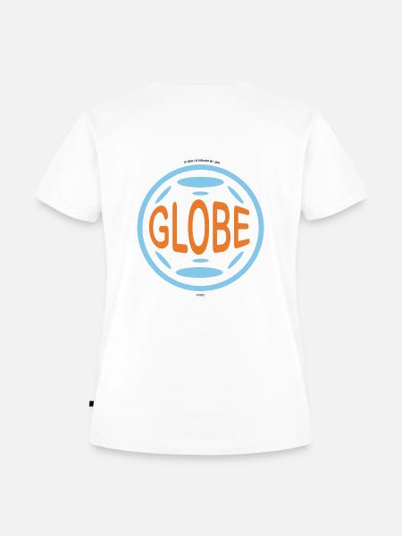GLOBE - Frauen Premium Bio T-Shirt - Weiß