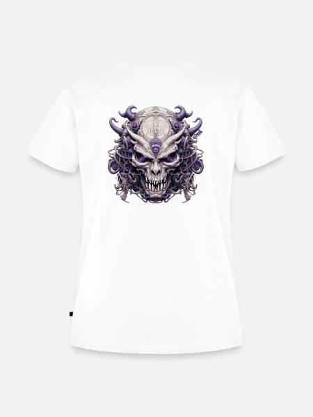 Habgier - Frauen Premium Bio T-Shirt - Weiß