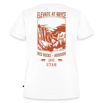 Elevate at Bryce - Sand - T-shirt Premium bio Femme - blanc - Dos - AI Model Female 172 dark (172cm)