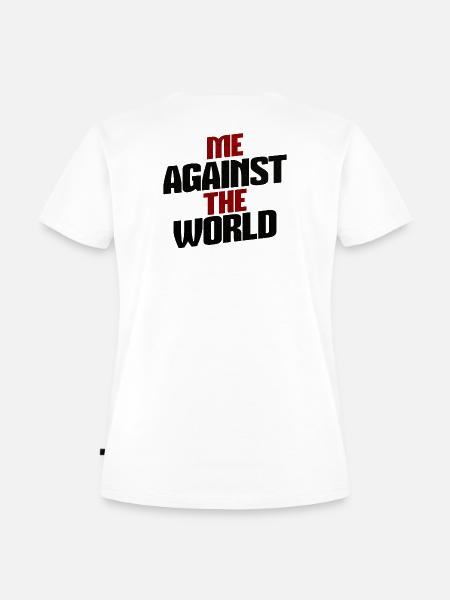 Kampfgeist Motiv Hoodie Design - Frauen Premium Bio T-Shirt - Weiß