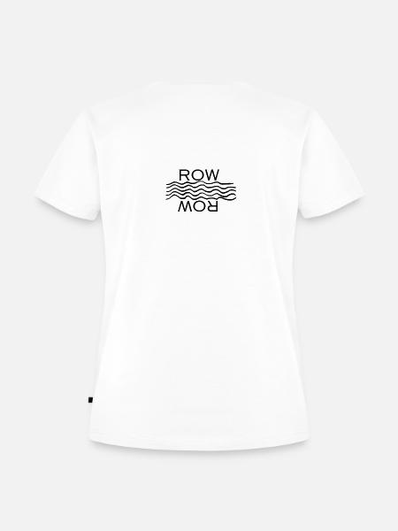 Row-Wave Design - Frauen Premium Bio T-Shirt - Weiß