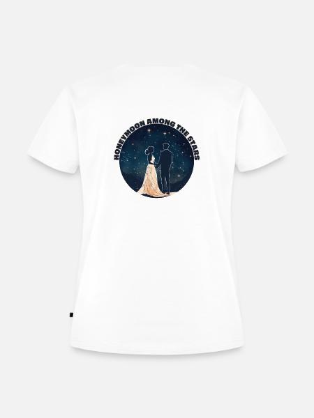 Flitterwochen unter den Sternen. - Frauen Premium Bio T-Shirt - Weiß