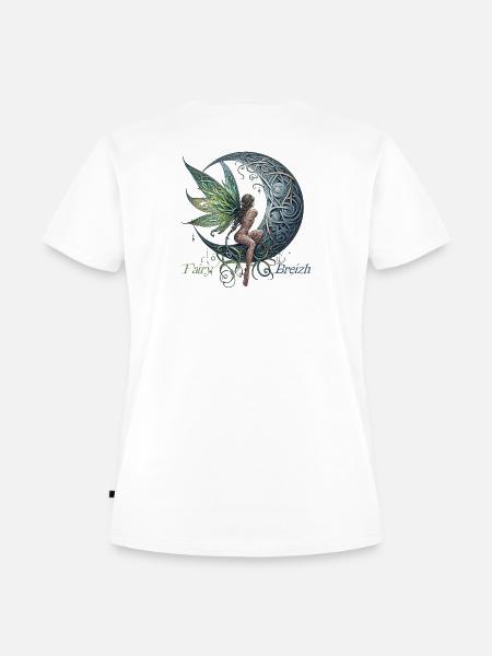 Die nostalgische Fee von FairyBreizh - Frauen Premium Bio T-Shirt - Weiß