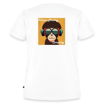 Urban Monkey Company - Women's Premium Organic T-shirt - white - Back - AI Model Female 172 dark (172cm)