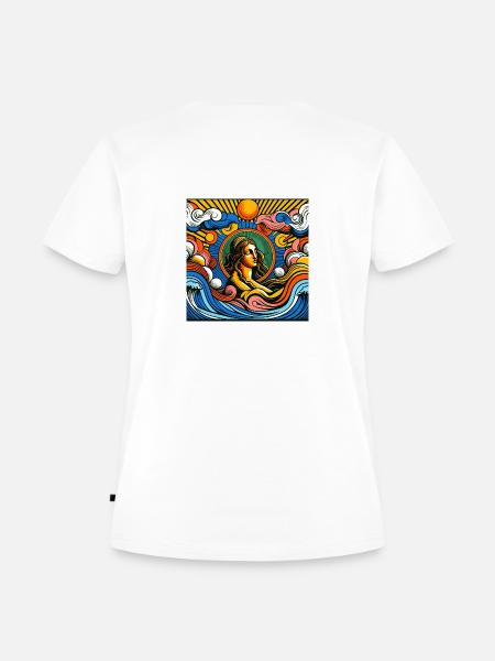 Pop-Art Madonna - Frauen Premium Bio T-Shirt - Weiß