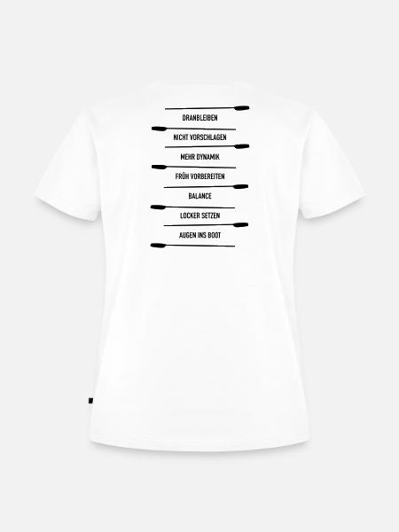 Rudercoach - Frauen Premium Bio T-Shirt - Weiß