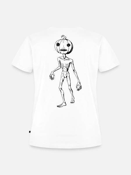 Kabocha-Albtraum – Schwarz - Frauen Premium Bio T-Shirt - Weiß