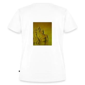 Falaise des Objectifs - T-shirt Premium bio Femme - blanc - Dos - AI Model Female 172 dark (172cm)