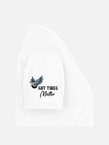 Fat Tires Matter - Frauen Premium Bio T-Shirt - Weiß