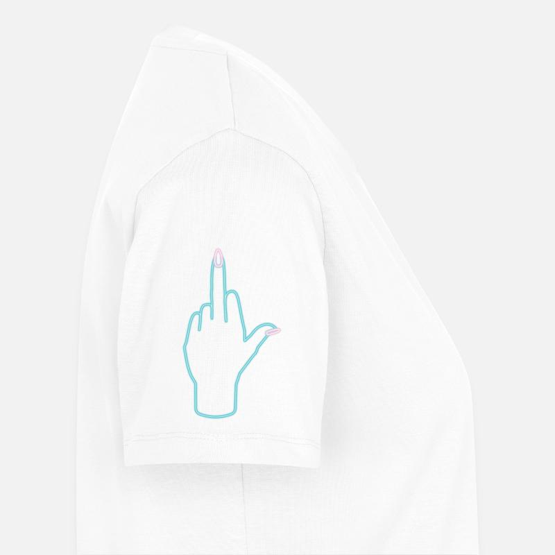 middle finger up T-shirt Premium bio Femme