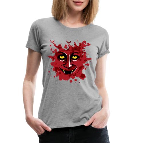 Bloody Vampire Face Halloween Fledermaus - Frauen Premium T-Shirt