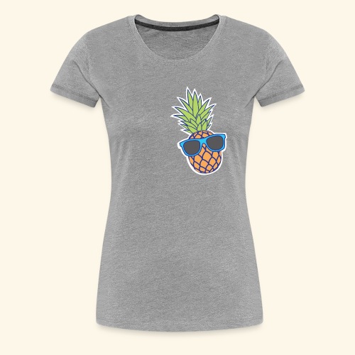 ananas met zonnebril - Vrouwen Premium T-shirt