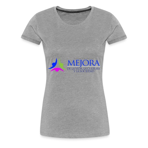Logo Colorido Alargado - Camiseta premium mujer