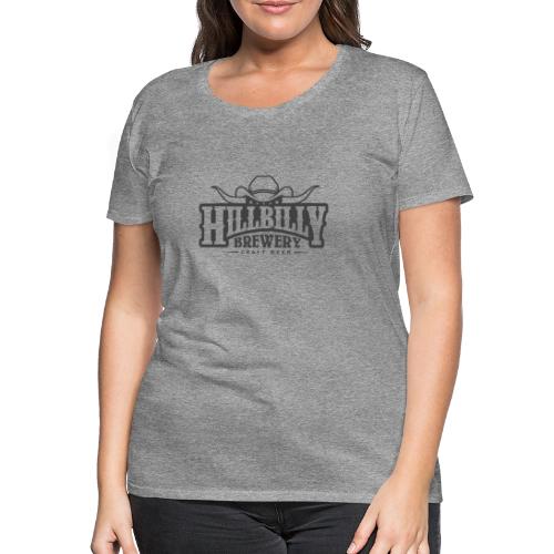 HillbillyBrewery Black Logo - Premium-T-shirt dam