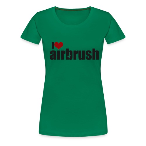 I Love airbrush - Frauen Premium T-Shirt