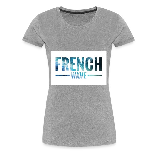 FRENCH WAVE LOGO - T-shirt Premium Femme