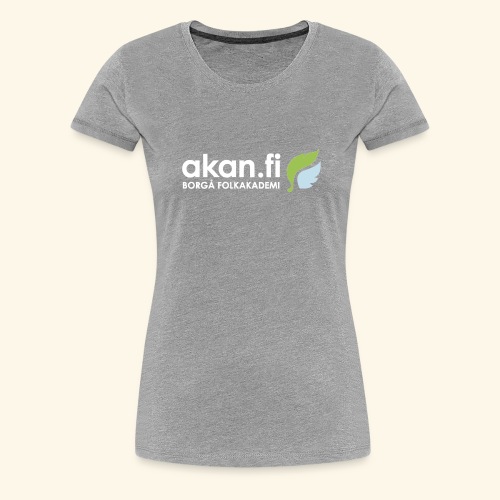 Akan White - Premium-T-shirt dam