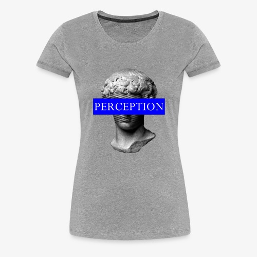 TETE GRECQ BLUE - PERCEPTION CLOTHING - T-shirt Premium Femme