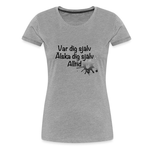 Forever Svart/vit - Premium-T-shirt dam