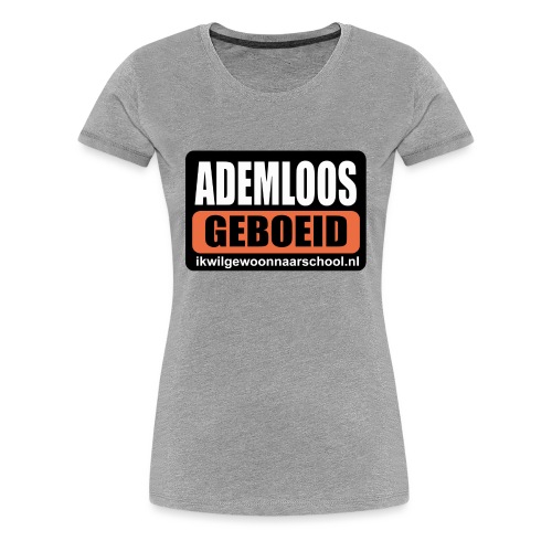ademloos geboeid zwart oranje - Vrouwen Premium T-shirt