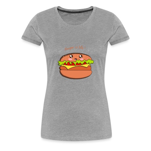 hamburger - T-shirt Premium Femme