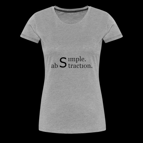 simple. abstraction. logo - Frauen Premium T-Shirt