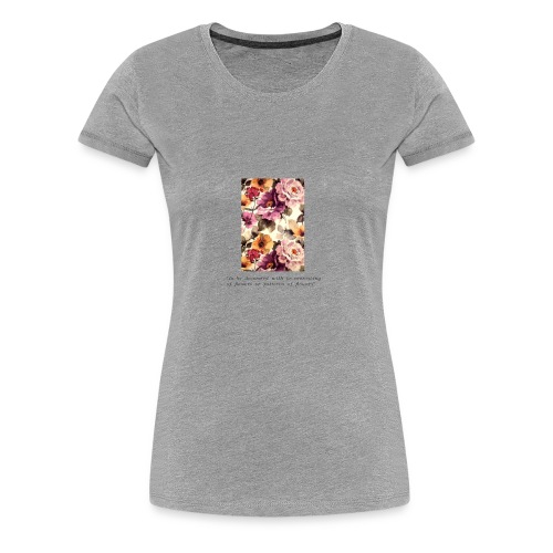 Plage Floral Print Design - Vrouwen Premium T-shirt