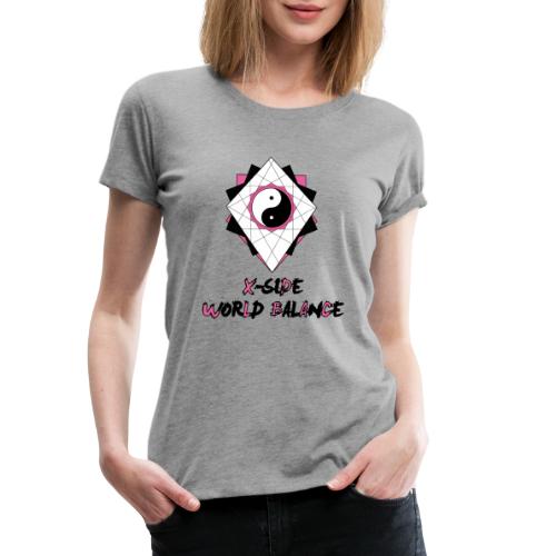 X-SIDE - World Balance - Series: Pink - Premium-T-shirt dam