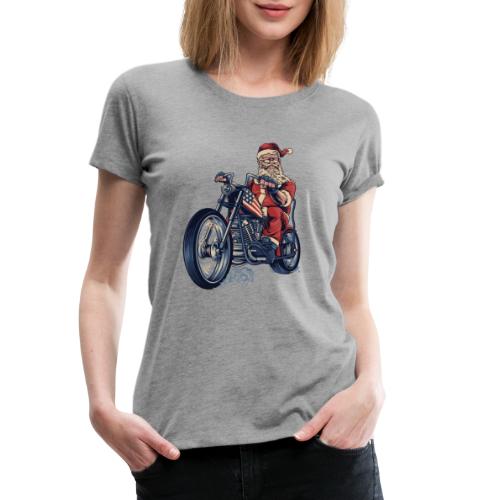 Weihnachtsmann Biker im Vintage Stil - Frauen Premium T-Shirt