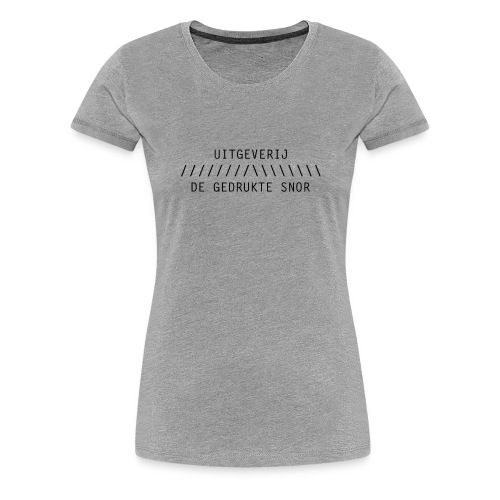 De Gedrukte Snor - Vrouwen Premium T-shirt