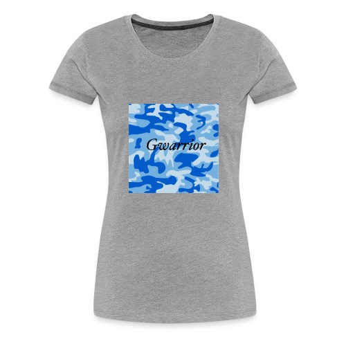 GWARRIOR BLUE CAMMO TSHIRT - Women's Premium T-Shirt