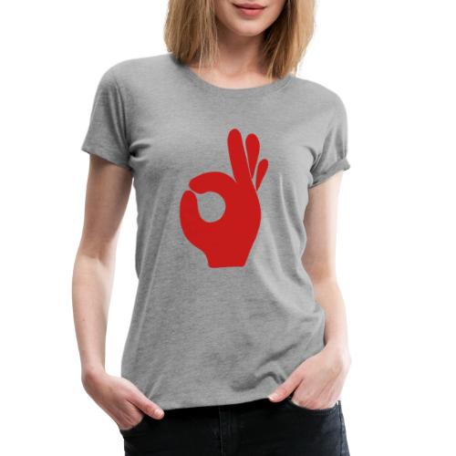 Tasty Hand rot - Frauen Premium T-Shirt