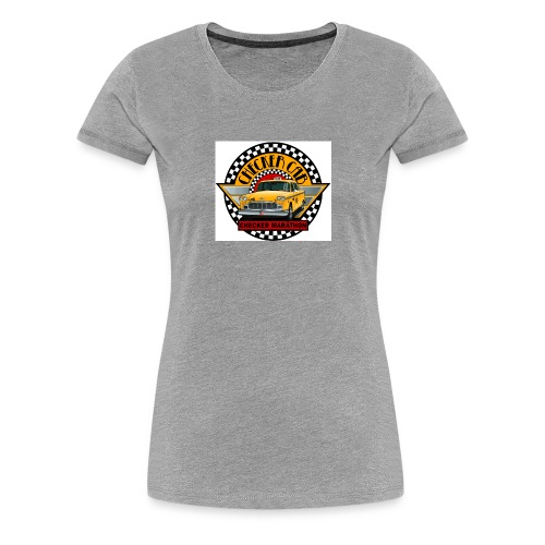 checker logo maraton - Premium-T-shirt dam