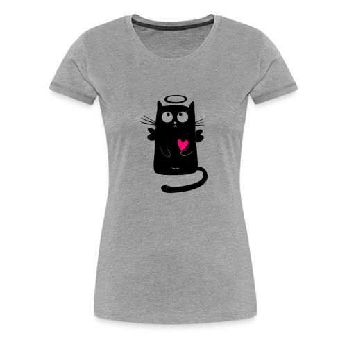cat comic - Frauen Premium T-Shirt