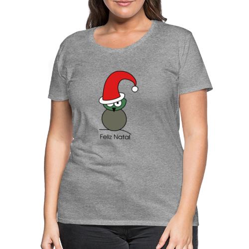 Owl - Feliz Natal - T-shirt Premium Femme