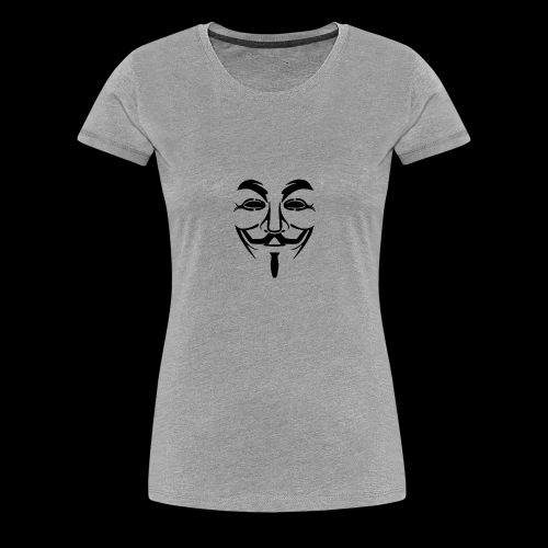 Anonymous Mask - T-shirt Premium Femme