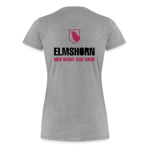 Elmshorn Krähe grau-weiß - Frauen Premium T-Shirt