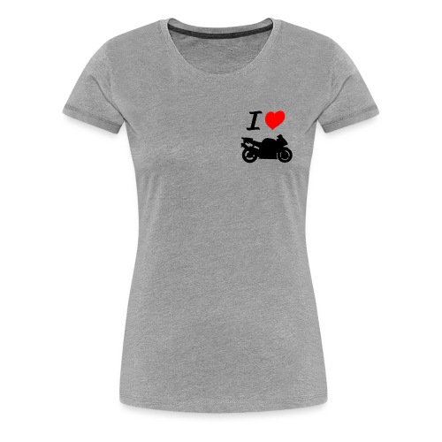 I LOVE MOTO - Frauen Premium T-Shirt