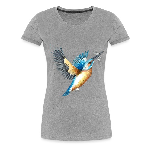 Kingfisher - In the middle of nature - Women's Premium T-Shirt
