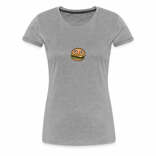 Burger Cartoon - Vrouwen Premium T-shirt