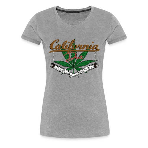 California Diet Cannabis Kiffen Hanf Geschenk - Frauen Premium T-Shirt