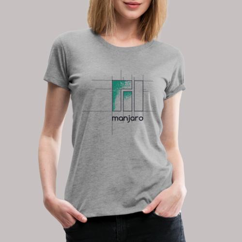 Manjaro Logo Draft - Women's Premium T-Shirt