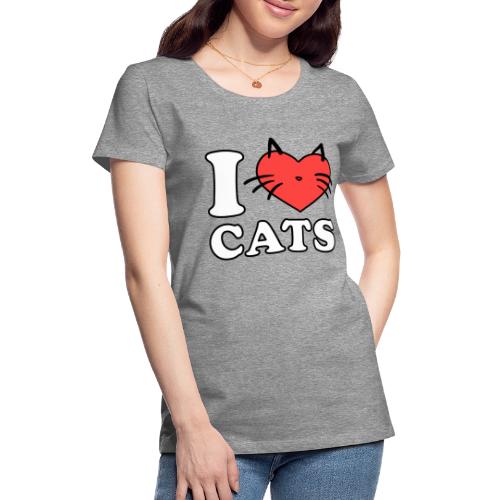 i love cats - T-shirt Premium Femme