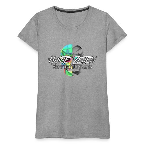 Harte Zeiten Skull & Schriftzug - Frauen Premium T-Shirt
