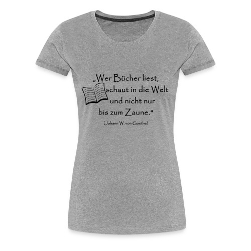 Bücher lesen - Frauen Premium T-Shirt