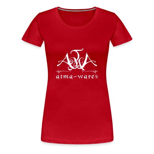 atma wares logo white - Vrouwen Premium T-shirt