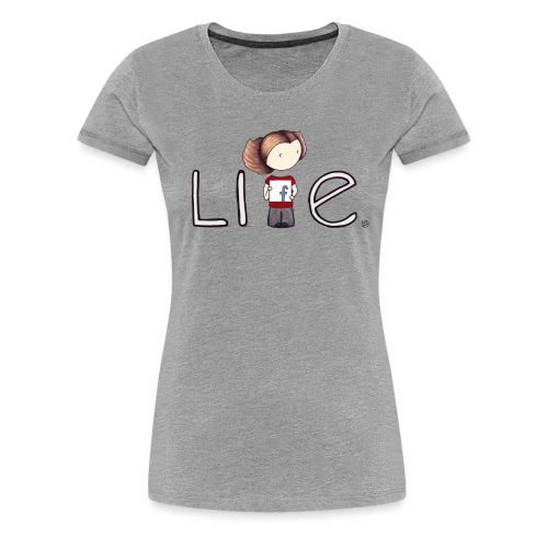 Li f ePrint png - Women's Premium T-Shirt