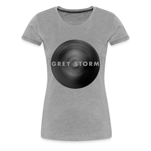 Gray Storm in Gaussian Blur - Women's Premium T-Shirt