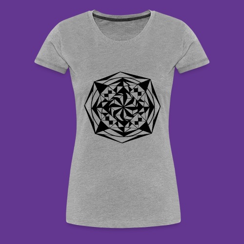 Geometrie Mandala Muster - Frauen Premium T-Shirt